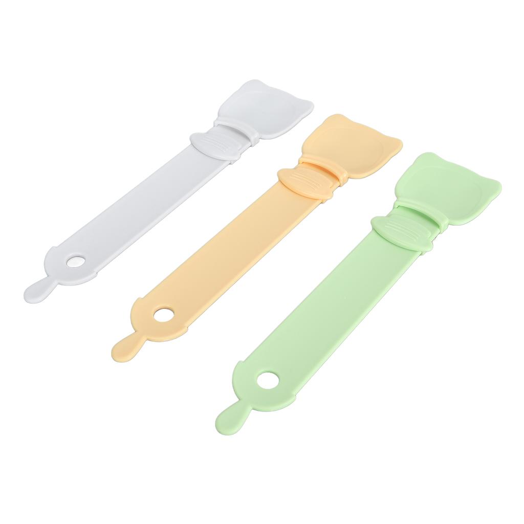 3Pcs Cat Strip Squeeze Spoon Easy to Use Cat Food Can Feeder Spoon Lickable Wet Cat Treat Dispenser