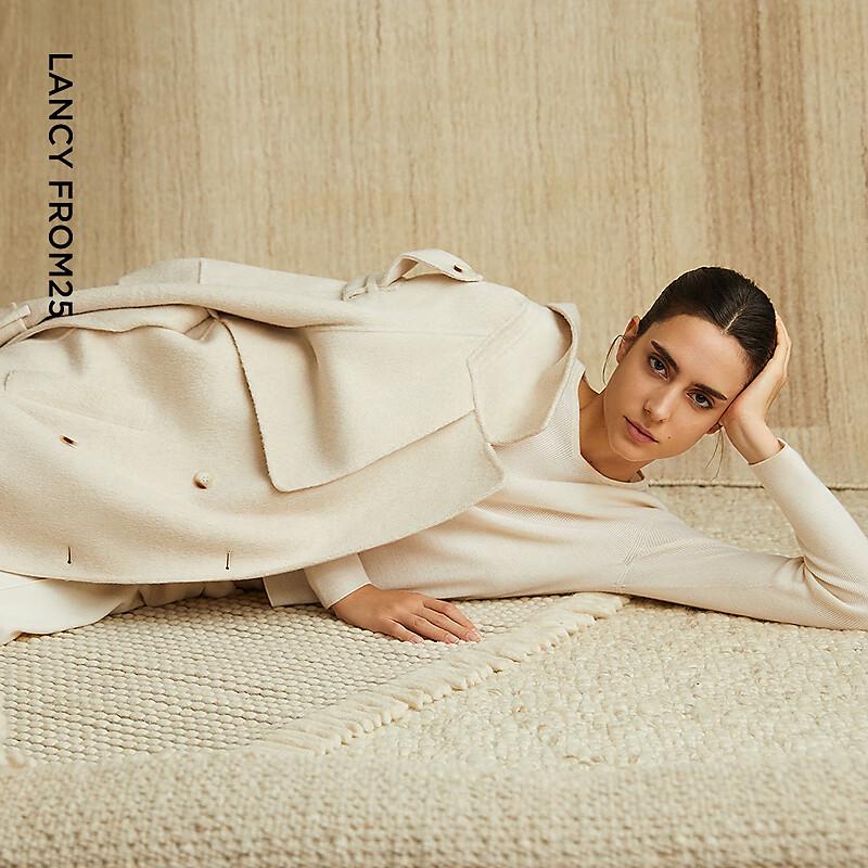 Langzi Retro Lapel Double-sided Wool Coat