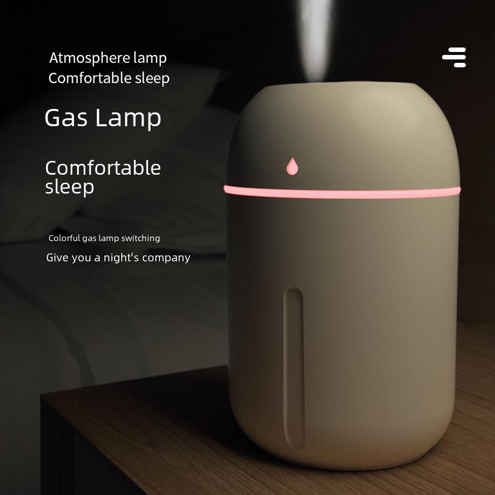 Creative Mini Humidifier with Colorful Lights, USB-Powered, Dual Spray & Nano Water Replenishment – Perfect Home Gift