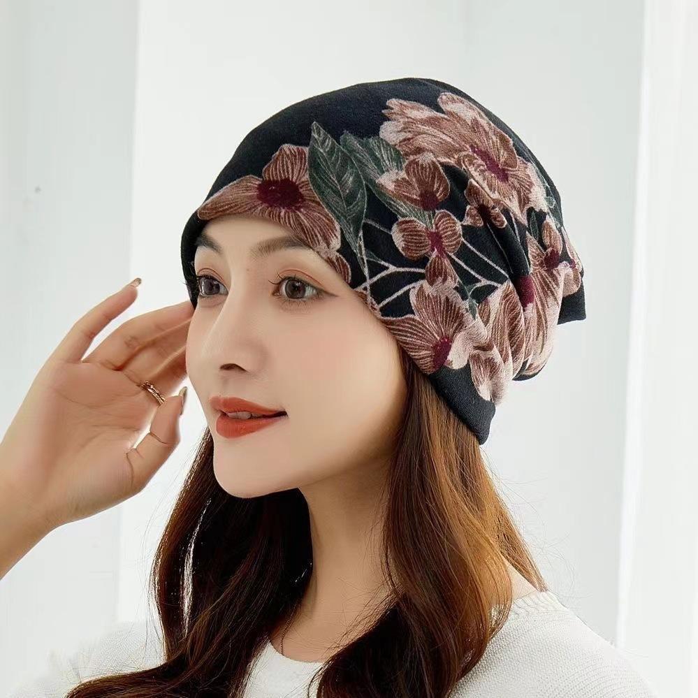 Fashion Double Head Cap Bib Twist Cap Multi-Functional Printed Scarf Cover Cap Neck Cap Face Mask Headscarf Cap C081