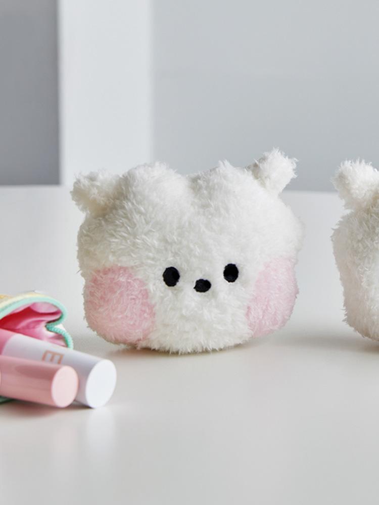 Line Friends BT21 RJ Minini Glitter Plush Hand Mirror