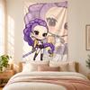 Kpop demon hunters Tapestry highquality for decorating living room bedroom dorm walls ideal as bedroom wallart orholiday gift