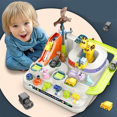 Autospielzeug, Stadtrettungs-Spielset, intelligentes Lernspielzeug, interaktives Rennspielzeug für Eltern und Kinder mit 3 Autos, Autorennen-Spielzeug für Jungen und Mädchen