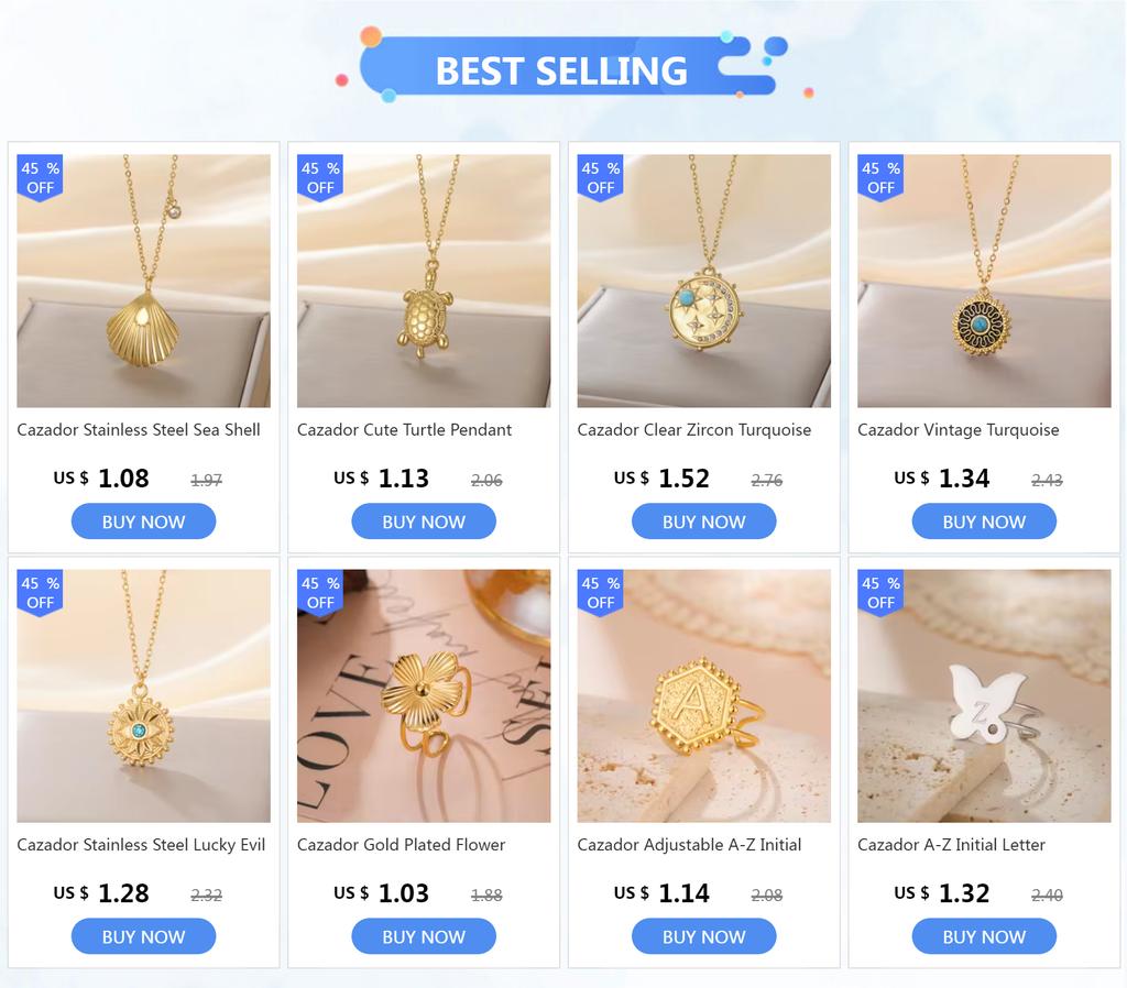 Cazador Adjustable Beads Twisted Rope Thin Rings for Women Stainless Steel Kpop Jewelry Gold Plated Open Finger Rings 2026 Trend