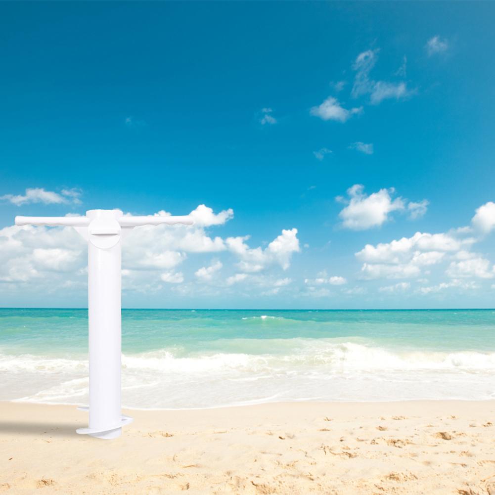 Beach Umbrella Sand Anchor 3/5 Spiral Heavy Duty Umbrella Ground Plug Stand With Hook for Strong Winds Fits All Beach Umbrella