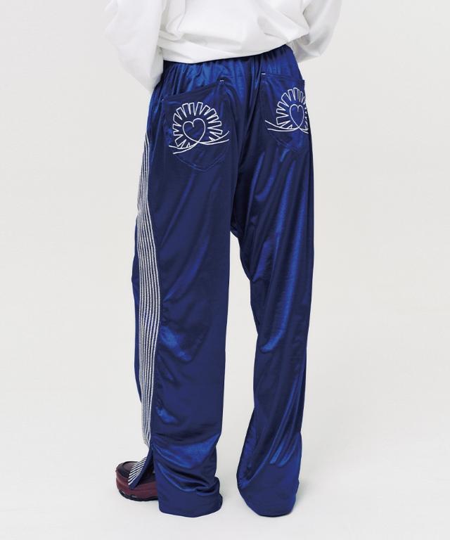 Mod Bearer Side Line Track Pants Blue