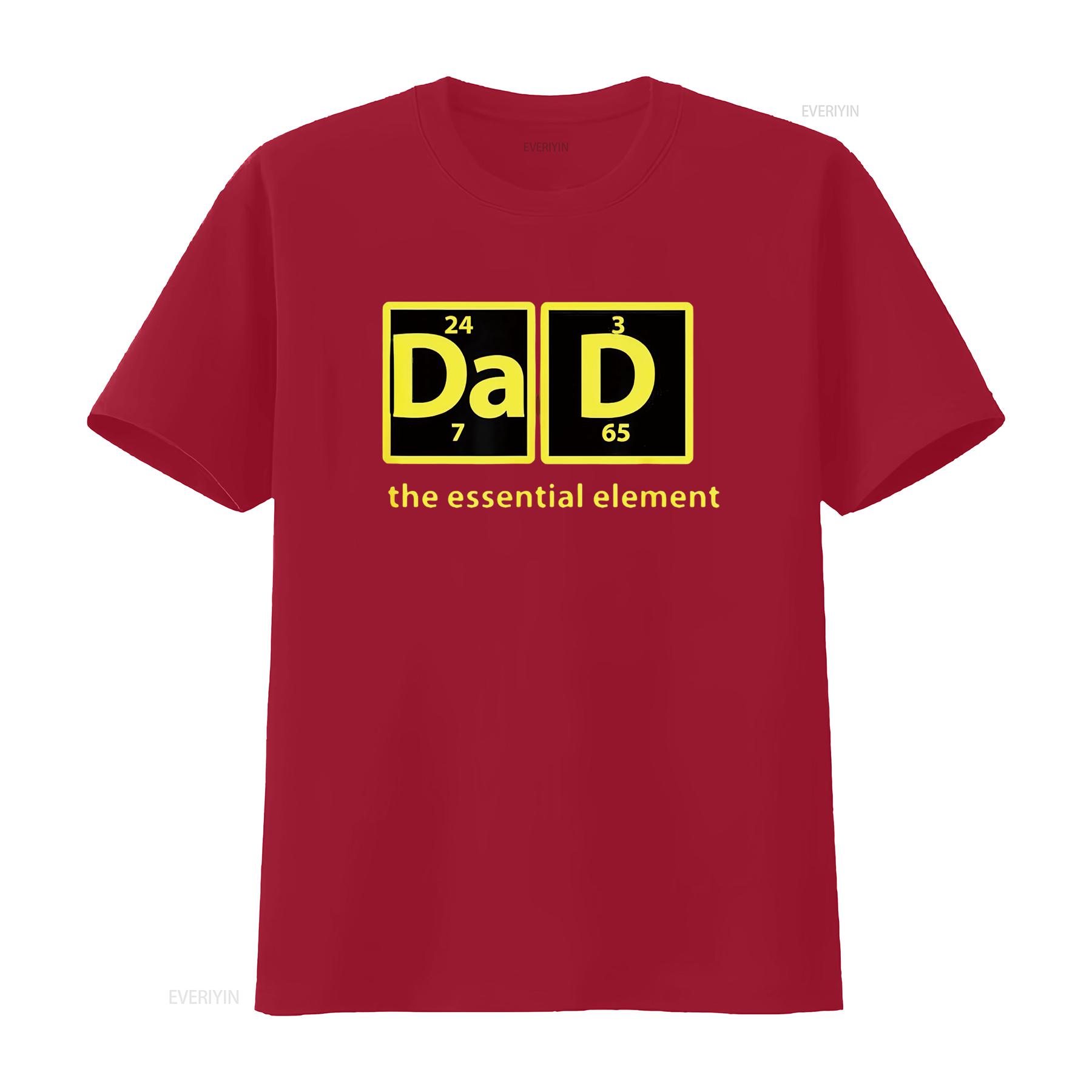 

Dad Periodic Table Of Elements T Shirt vintage Washed Breathable Stylish graphic Soft streetwear homme Stretched S