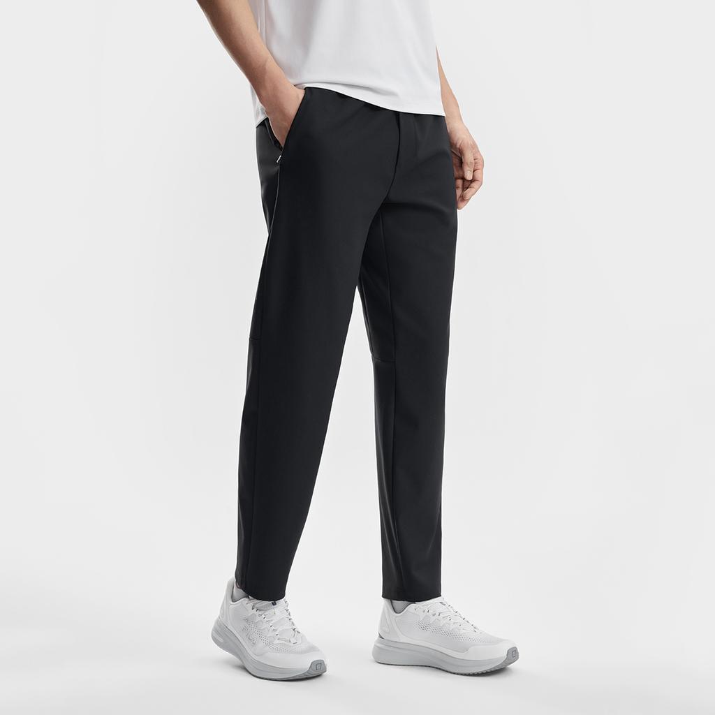 FILA Fitness Series Simple Classic Solid Color Basic Training Casual Knit Sports Pants Men pants A11M621606F-BK