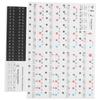 Piano Key Sticker Electronic Organ Universal Keys Transparent Notation Paster DecorationColorful