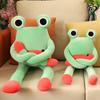 Adorable Legged Long Frog Plush Toy Soothing Sleep Buddy Big Eyed Girl Kid Gift