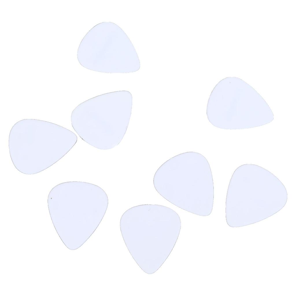 10PCS Acoustic Guitar Pick White Celluloid Guitar Pick Plectrum Set for Musical Instrument