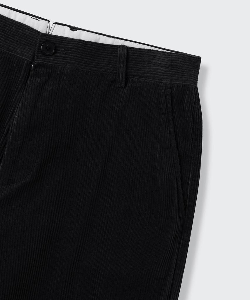 MUSINSA STANDARD [City Workers] 8W Corduroy Tapered Pants [Black]