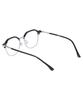 Likkeullou Rc Fbb82 Black Silver Blue Light Glasses
