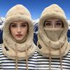 Warm Thermal Windproof Balaclava Ski Hood Motorcycle Face Cover Polar Fleece Adjustable Cycling Neck Cover Full Face Mask Winter