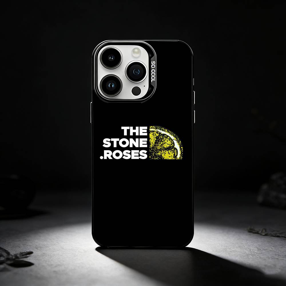 Custodia per Telefono Banda The Stone Roses Per iPhone 17,16,15,14,13,12,11 Plus,Pro Max,XS,Custodia per telefono color argento