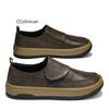 Genuine Leather Men Increase Casual Shoes Men Handmade Loafers Travel Breathable Slip On Black Soft Walking Leisure Shoes