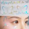 Silver Glitter Temporary Tattoo Sticker Waterproof Makeup Eyeliner Sticker  Women