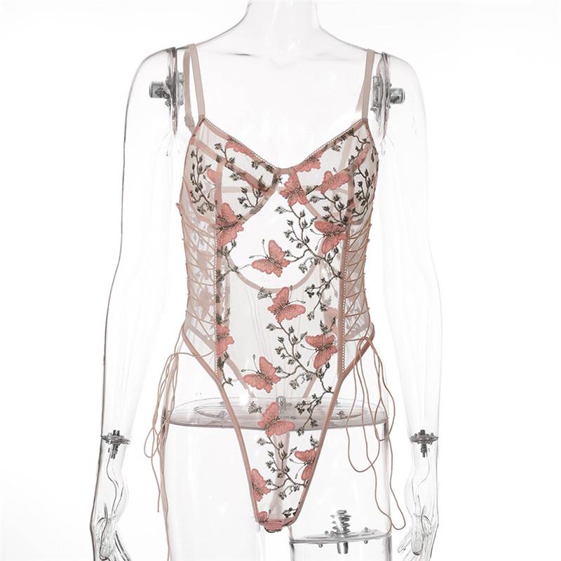 2021 Butterfly Lace Bodysuit - Sexy Lingerie Suspender