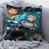 Genshin Impact Scroll Canvas Painting Pillow Anime Pillow Sofa Bed Head Pillow Cover Cushion Cover x cm Fashion
