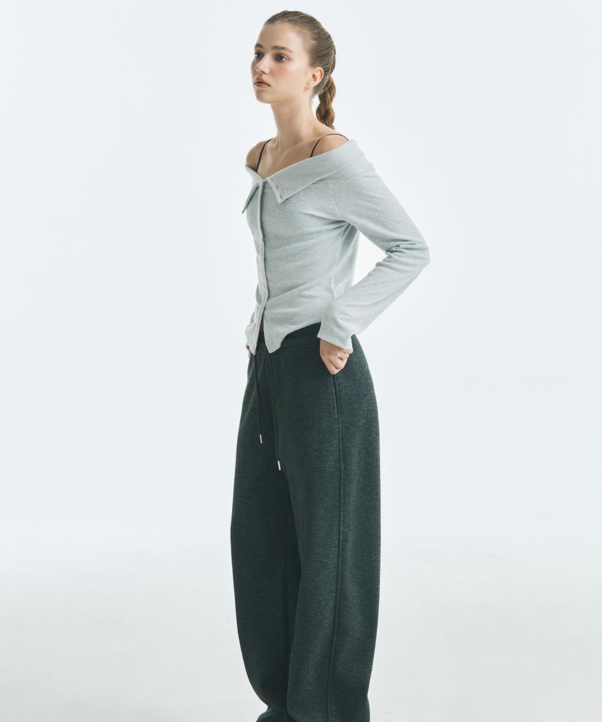 MIXXO Off-Shoulder Long Sleeve T-Shirt_Miwlwg129A