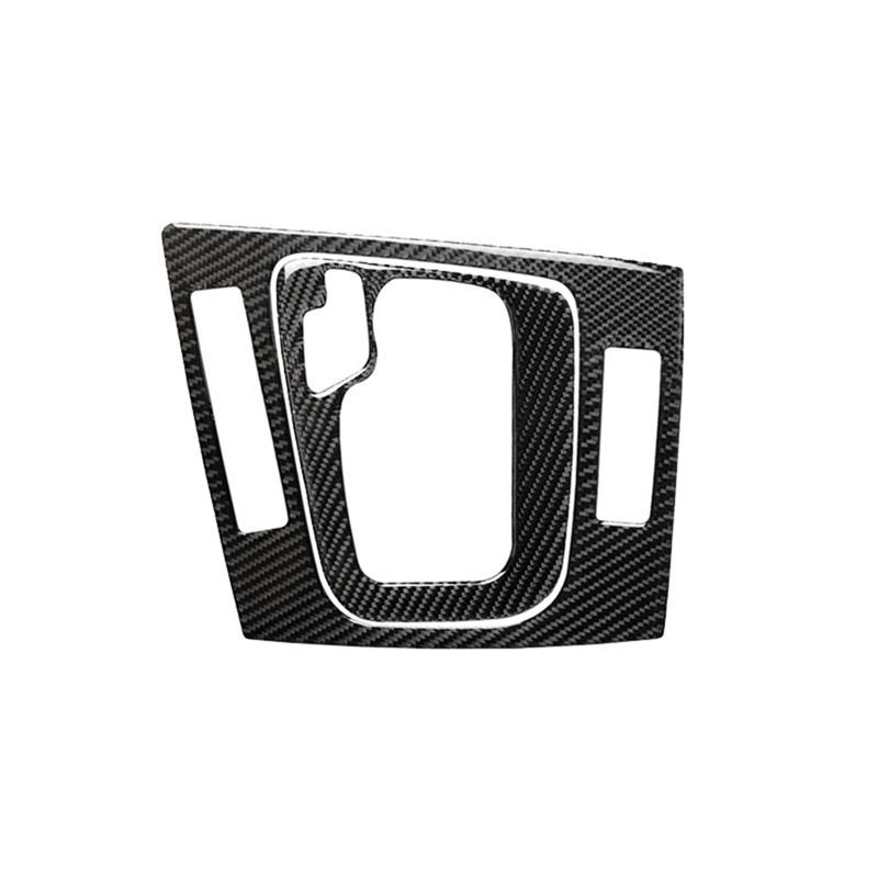 Bilstyling Interiör Kolfiber Växelkontroll Vänta Svarta Dekaler Dekorativa För BMW 3-serie E46 1998-2005 Bil