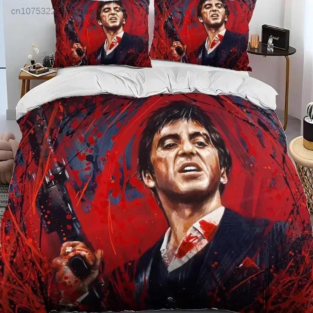 New 3D Print Movie Scarface Tony Bedding Set Bedroom Soft Modern Bedspreads Comefortable Duvet Cover Quilt Cover And Pillowcase