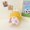 Plush Cute Cartoon Rabbit Doll Decoration Children Backpack For Preschoolers