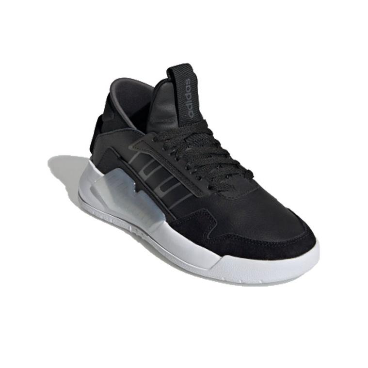 adidas Neo Bball 90S Niskie Modne Nowoczesne Sneakersy Damskie Sneakersy Czarne Białe EF0639