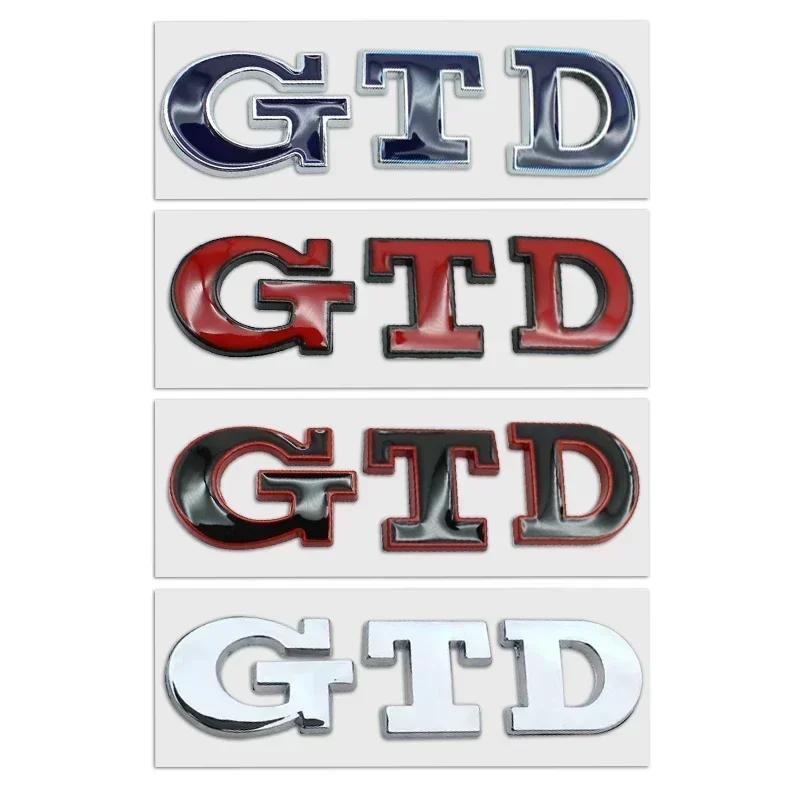 2025 Hot GTD Emblem 3D Metal Car Sticker Tailgate Badge Sticker Decal For Volkswagen VW Polo Golf 5 6 7 Passat Scirocco GTD Acce