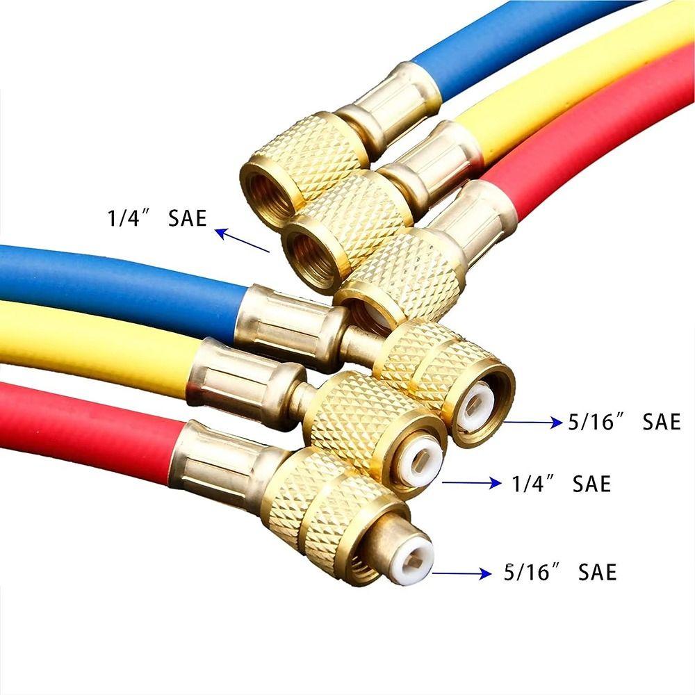 3Pcs/Set 3 Colors Air Conditioning Accessory R22 Refrigerant Hose  Fits for R22 HVAC