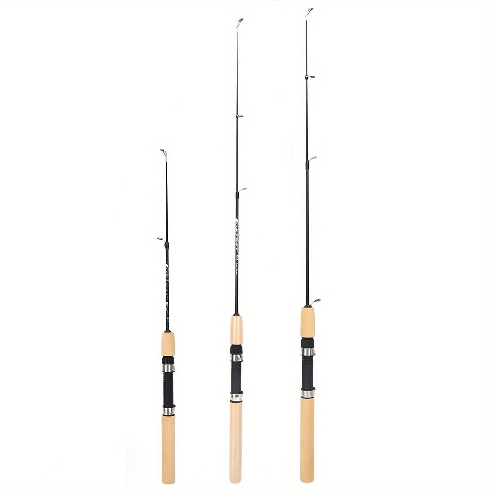 Mini Telescopic Ice Fishing Rod Portable Carbon Fiber River Shrimp Carp Fishing Pole for Winter Fish Rods Tackle 60/80/100cm