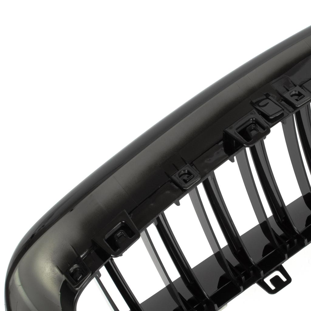 BMW 3 F34 GT 13-20 Grilles Between the Headlights (kidneys) Left + Right Set BLACK GLOSSY DOUBLE BAR
