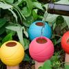 4Pcs Plant Self Watering Spikes Basketball Plant Watering Globes Insert Terracotta