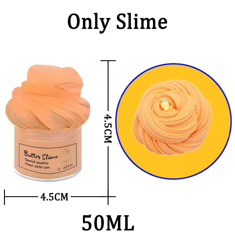 Toys 12pcs Round Jar Butter Slime 50ml Playset Soft Rubber Clay Children's Stress Relief Diy Birthday Gift Presents For Boys Girls And Girls