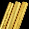 Shiny Golden Brushed Wallpaper Home Hotel Ceiling KTV Counter Gold Foil Wallpaper