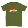Kurdistan Map TShirt for Unisex Amazing Cotton Tee Shirt Crew Neck Short Sleeve T Shirt Original Tops