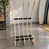 Surfboard Storage Rack with Padding Wood Finish Multi-Compartment Board
