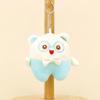 Adorable Cartoon Bear Plush Keychain Soft Pp Cotton Animal Toy Bag Accessory
