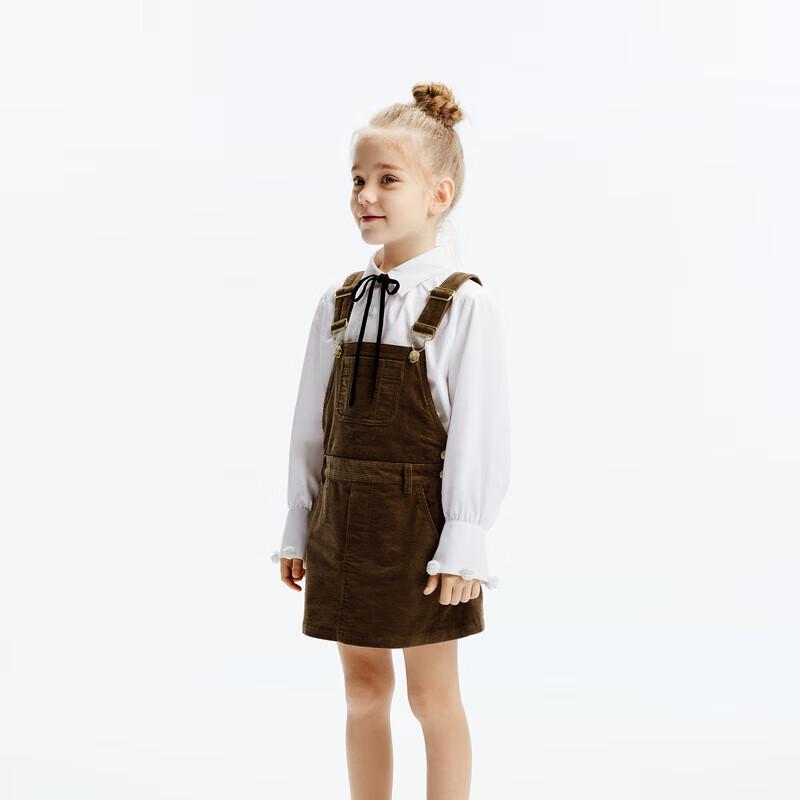 Little MO&Co. Girls Corduroy Pinafore Dress 110