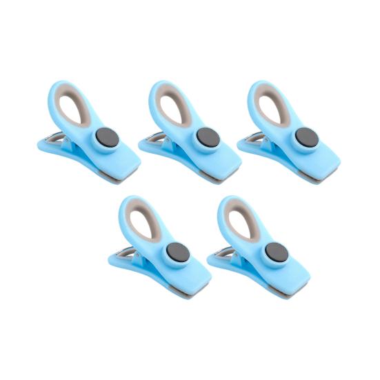 5Pcs Sealing Clip Refrigerator Magnet Damp-proof Snack Bread Bag Food Preservation Sealing Clamp Sealer Kitchen Supplies
