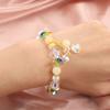 New Color Crystal  Beaded Stone Elastic Jewelry Women's Pastoral Exquisite Simple  Fashion Jewelry