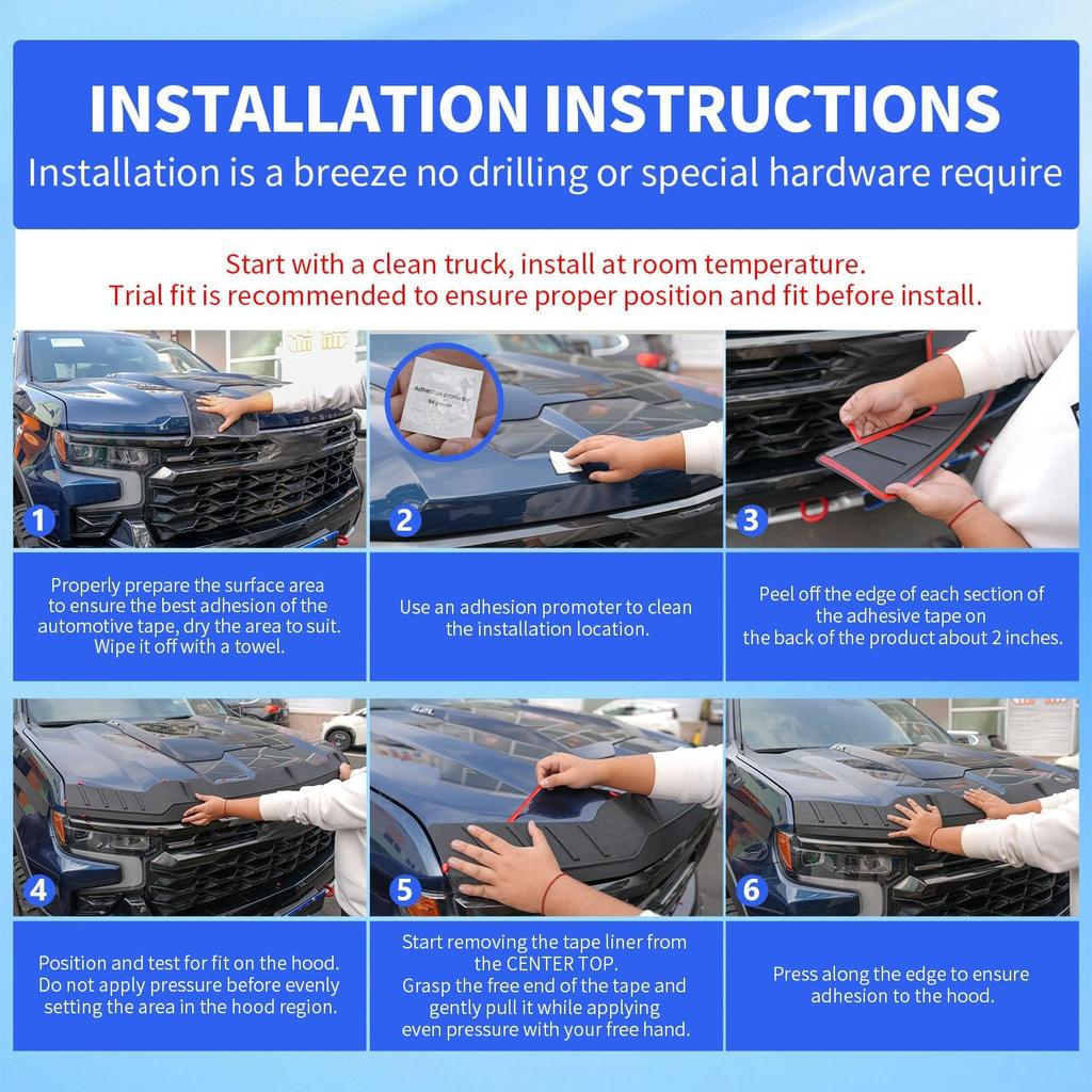 Hood Protector Compatible with 2019-2025 Dodge RAM 1500 Deflector TPE Hood Shield Replacement for 2019-2023 2024 2025 Dodge RAM 1500 Accessories