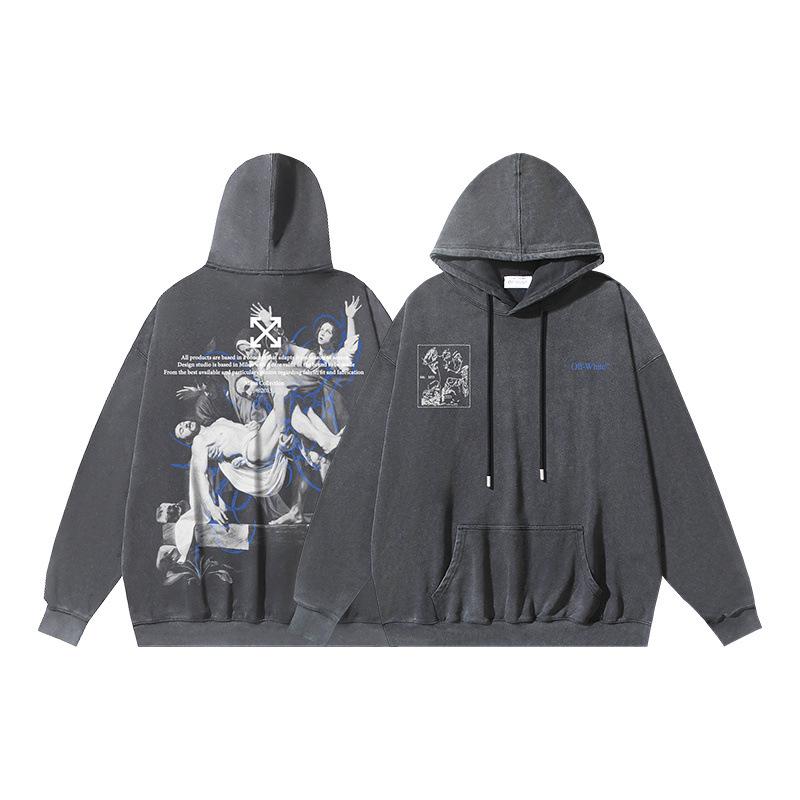 2025 Höst/Vinter Unisex Oregelbundet Bokstavs- och Pilmönster Rundhalsad Pullover Sweatshirt