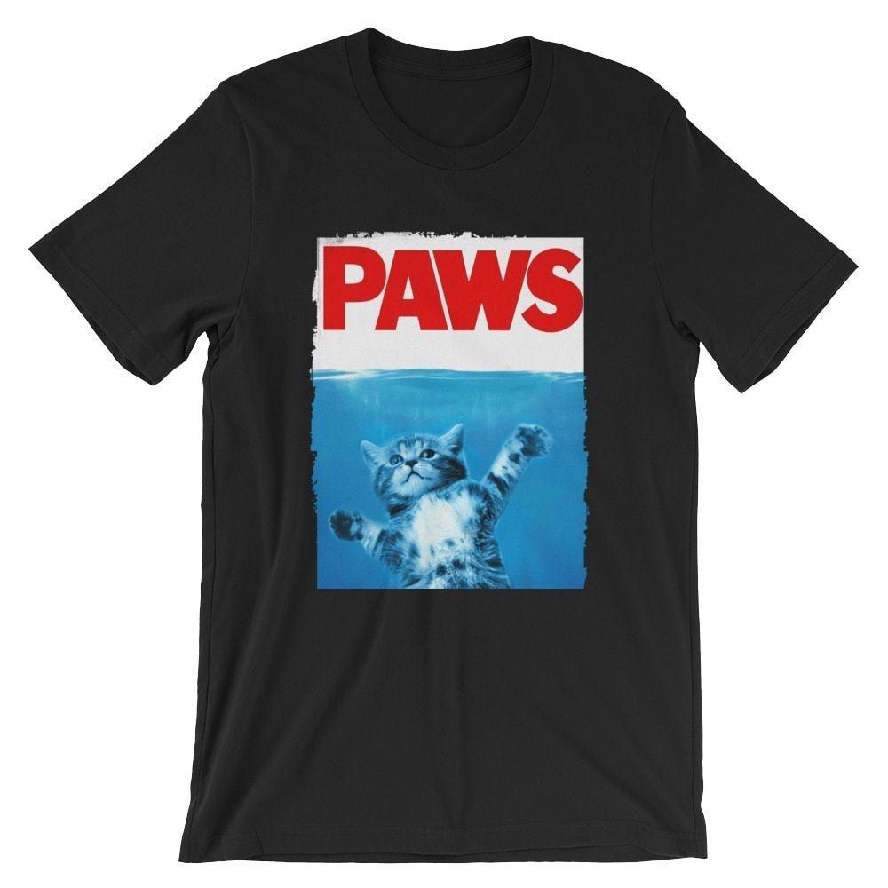 

Paws-2 T-Shirt. Jaws Movie 100% Cotton Premium Tee NEW 4XL