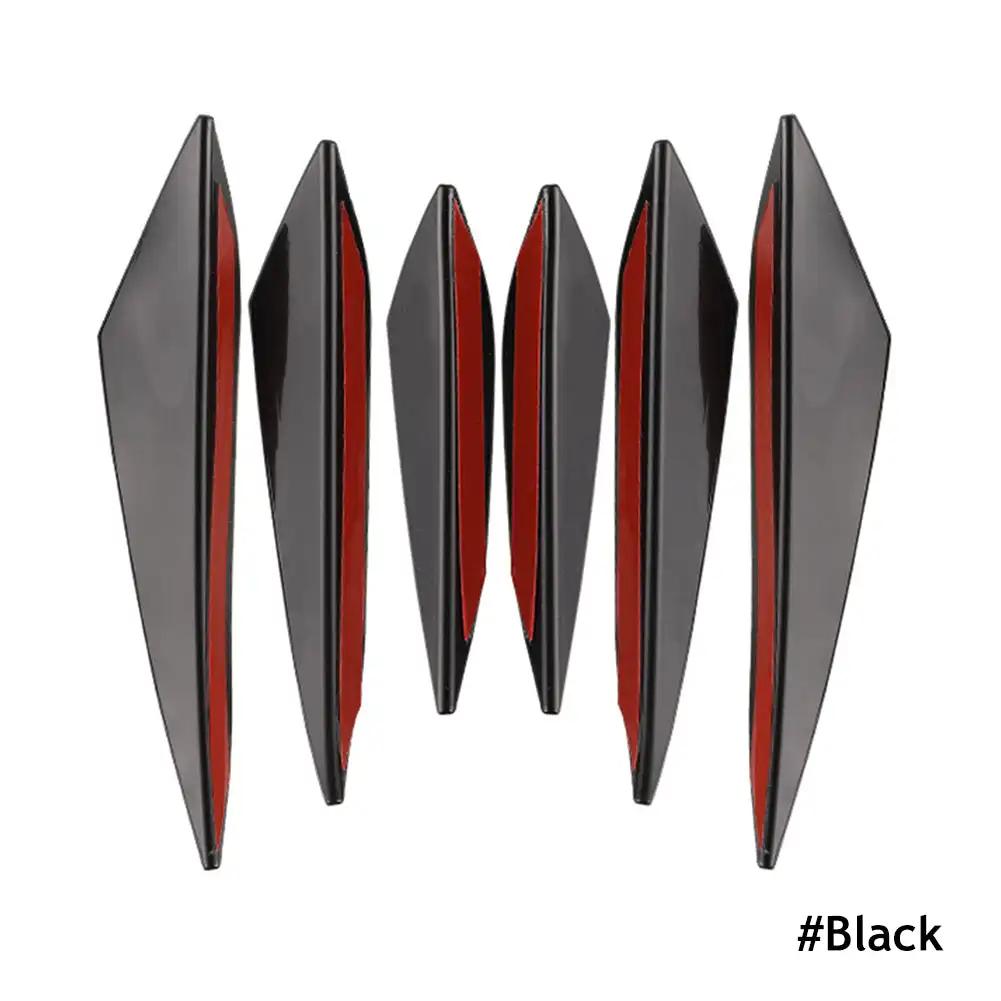 4/6 ks Přední nárazník, difuzor, spoiler, karoserie, Canard, univerzální auto, upravené díly pro exteriér Canard