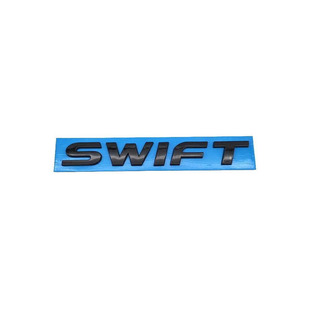 

1pcs Black / Silver 3D ABS Car Trunk Tail SWIFT Letter Logo Decorative Emblem Sticker Emblem Auto Styling Accessories for SWIFT срібний