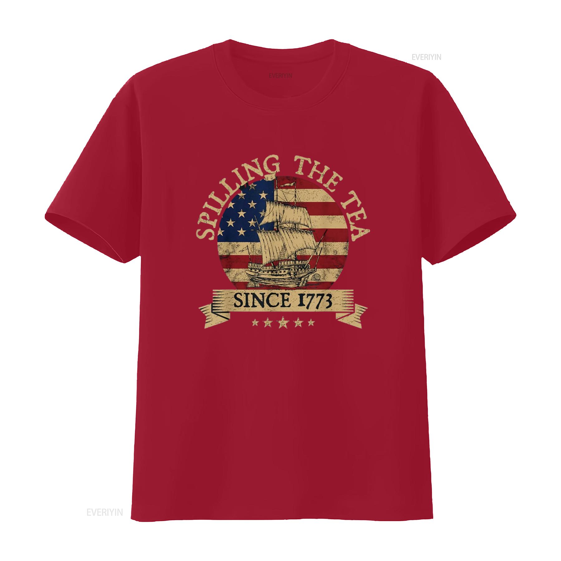 

Spilling The Tea Since 1773 Vintage Us History Teacher T Shirt Black 2X Large vintage Washed designer clothes Slightly Stylish S
