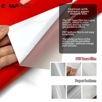 Adesivo Protettivo Lucido per Moto in PET Pellicola Wrap in Vinile Rosso Autoadesiva Impermeabile Accessori Decorativi Creativi per Carrozzeria e Pedali