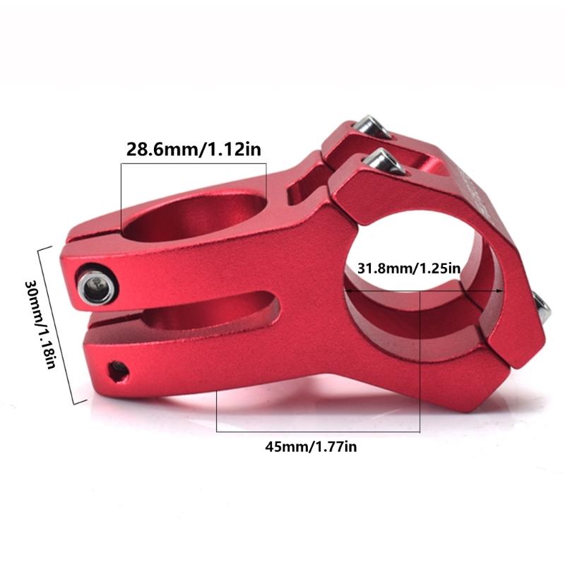 Heavy Duty Short Stem Aluminum Alloy Mountain Bike Stem Bicycles Handlebars Short Stem Cycling Accessory Easy to Install