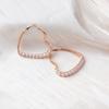 Statement Love Heart Earrings for Women Imitation Pearl Big Hollow Out Love Hoop Earrings Punk Temperament Vintage Jewelry Gift